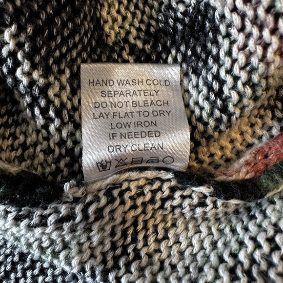 Show Me Your Mumu Bonfire Floral Sweater Size M Loose Knit Black Pink Romantic - Picture 11 of 12